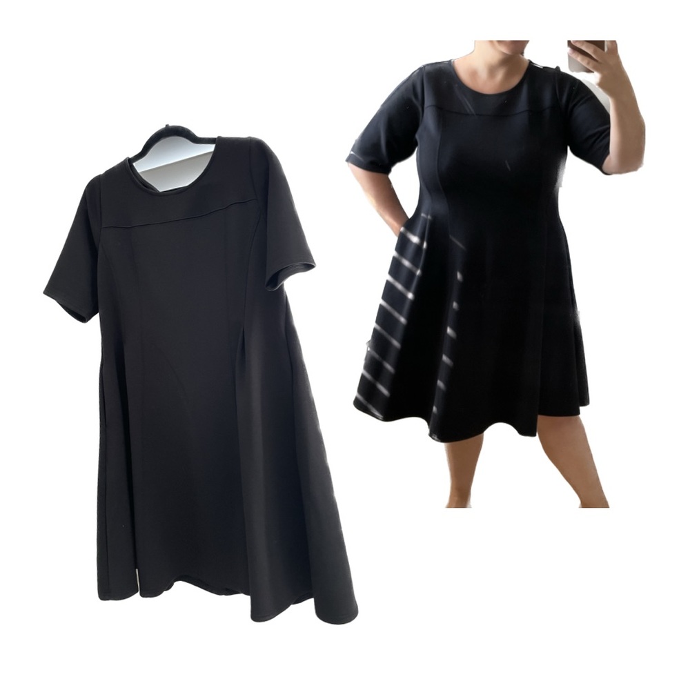 Torrid fit and flare skater dress with back zipper and pockets! Size 16 EUC